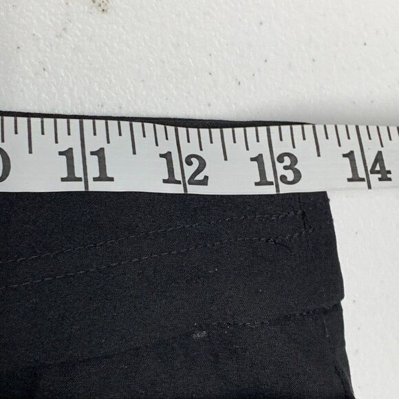 Tribal Capri Pants 2 Black Snap Detail Stretch Pull on 22" Inseam New NWOT - Picture 4 of 10